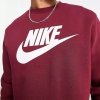Nike bluza męska bordowa dresowa bawełniana 